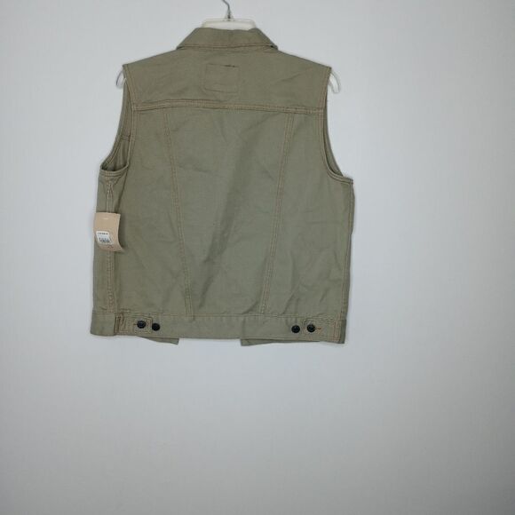 Levi's sage green jean vest size large 12-13Y - Picture 6 of 8